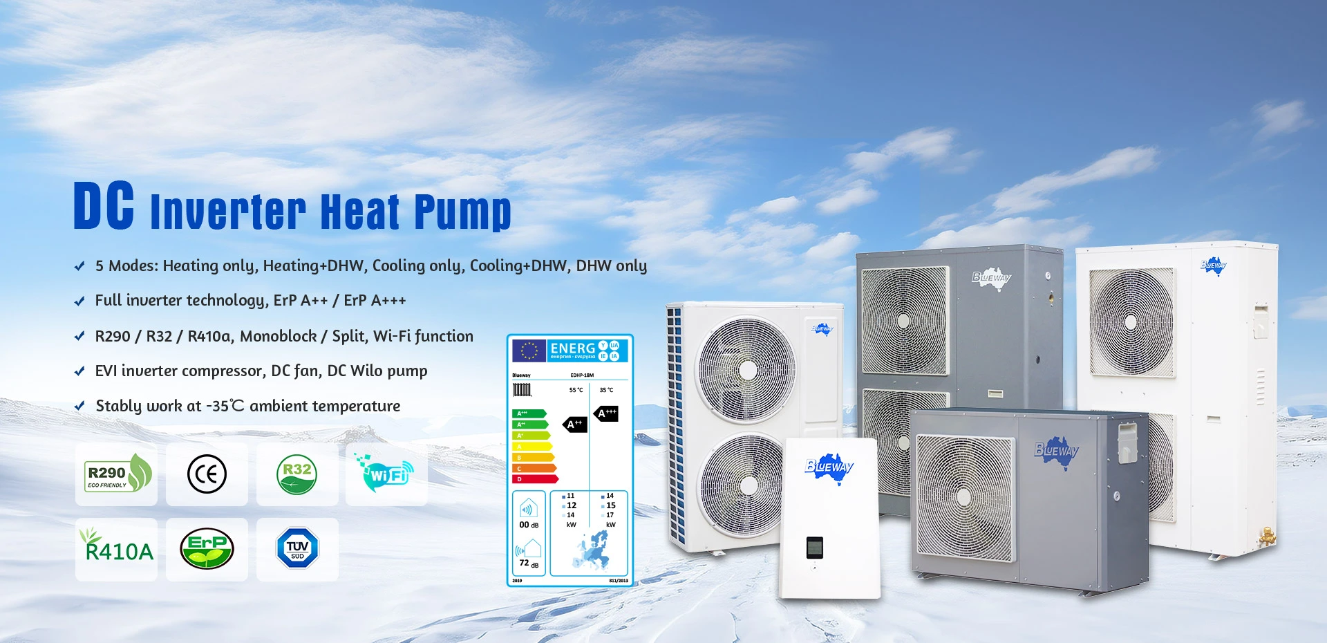 Pabrika ng Heating Cooling Heat Pump
